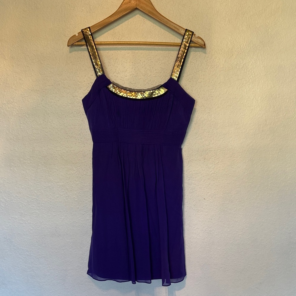 Perfect BCBGMAXAZIRA silk babydoll 90’s vibe dress - Picture 1 of 9